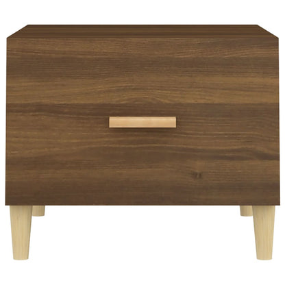 Coffee Table Brown Oak 50x50x40 cm Engineered Wood