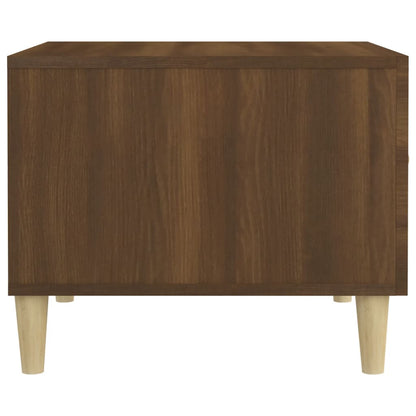 Coffee Table Brown Oak 50x50x40 cm Engineered Wood