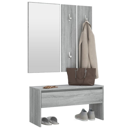 Grey Sonoma Engineered Wood Hallway Furniture Set
