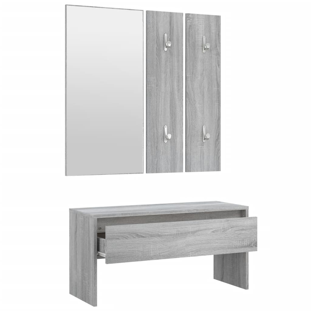 Grey Sonoma Engineered Wood Hallway Furniture Set