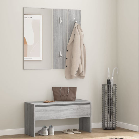 Grey Sonoma Engineered Wood Hallway Furniture Set