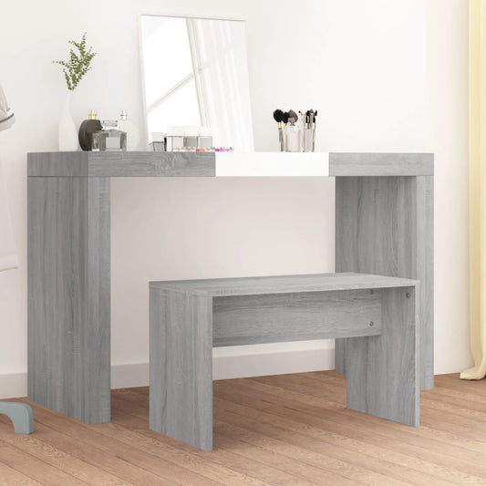 Grey Sonoma Dressing Stool 70x35x45 cm - Engineered Wood