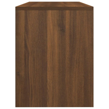 Brown Oak Dressing Stool 70x35x45 cm - Engineered Wood Elegance
