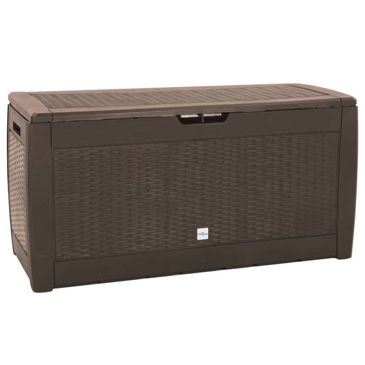 Brown Garden Storage Box - 119x48x60 cm - Durable PP Material