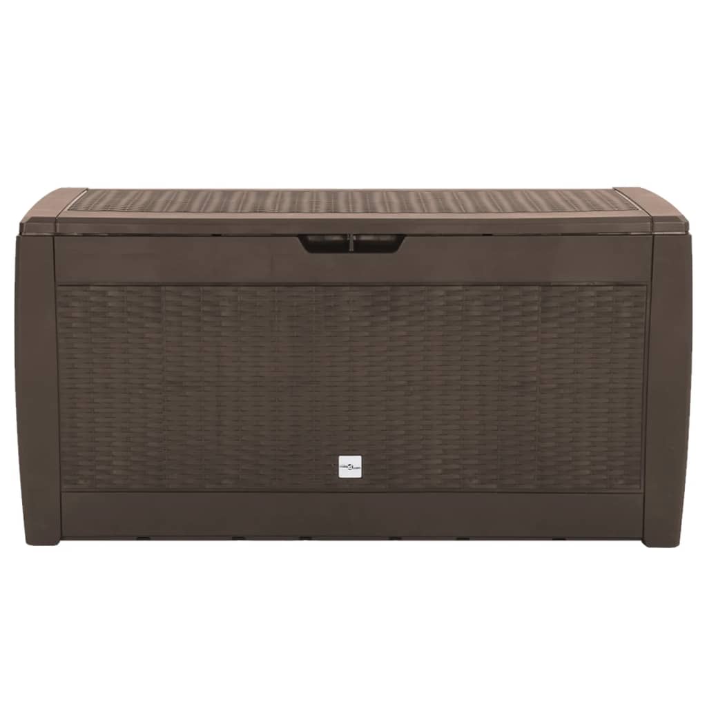 Brown Garden Storage Box - 119x48x60 cm - Durable PP Material