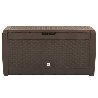 Brown Garden Storage Box - 119x48x60 cm - Durable PP Material