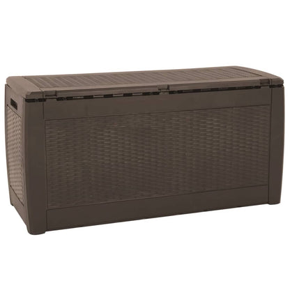 Brown Garden Storage Box - 119x48x60 cm - Durable PP Material
