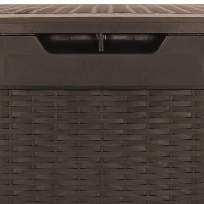 Brown Garden Storage Box - 119x48x60 cm - Durable PP Material