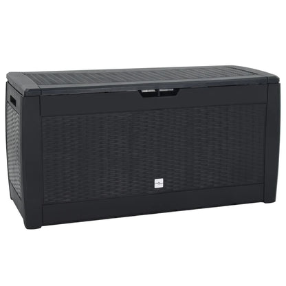 Garden Storage Box Anthracite 119x48x60 cm Polypropylene