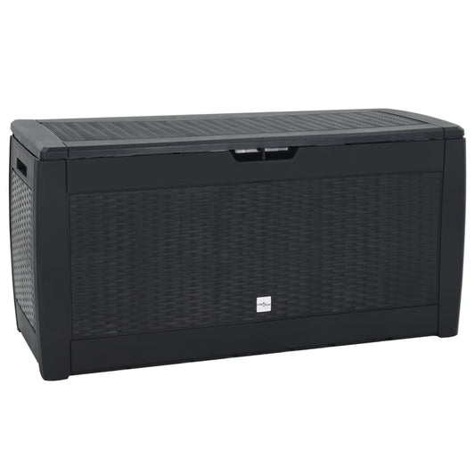 Garden Storage Box Anthracite 119x48x60 cm Polypropylene