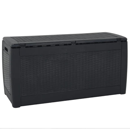 Garden Storage Box Anthracite 119x48x60 cm Polypropylene