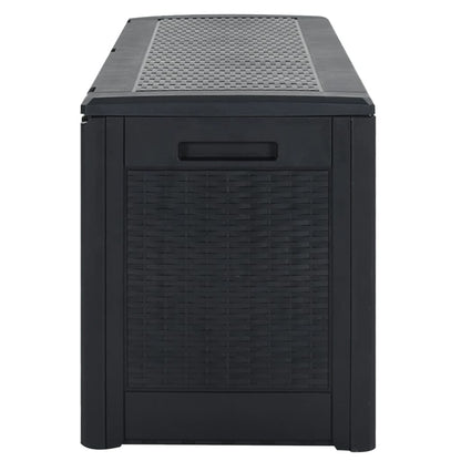 Garden Storage Box Anthracite 119x48x60 cm Polypropylene
