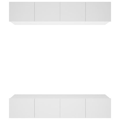 TV Cabinets 4 pcs White 80x30x30 cm Engineered Wood