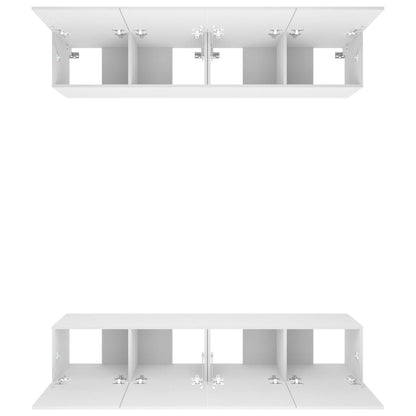 TV Cabinets 4 pcs White 80x30x30 cm Engineered Wood