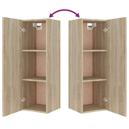4 Piece TV Cabinet Set Sonoma Oak Engineered Wood