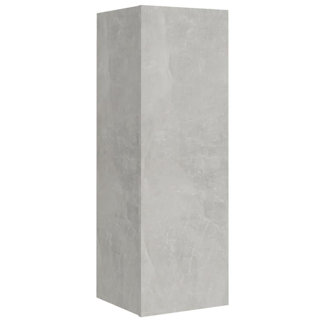 4 Piece TV Cabinet Set Concrete Grey Engineered Wood