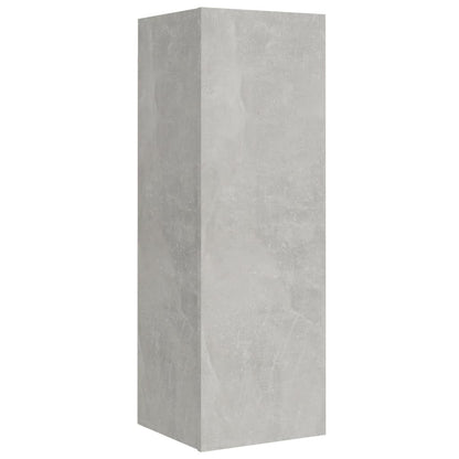 4 Piece TV Cabinet Set Concrete Grey Engineered Wood