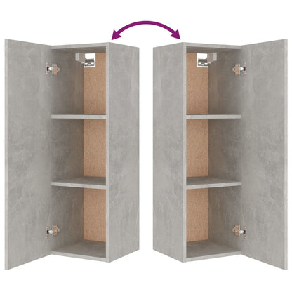 4 Piece TV Cabinet Set Concrete Grey Engineered Wood