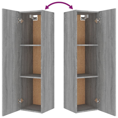 4 Piece TV Cabinet Set Grey Sonoma Engineered Wood