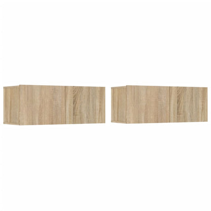 4 Piece TV Cabinet Set Sonoma Oak Engineered Wood