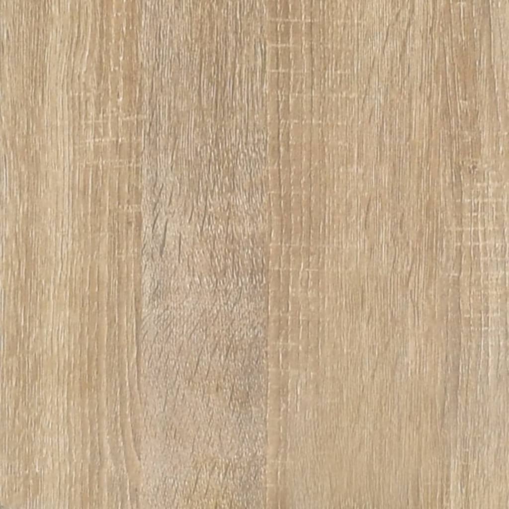 Sonoma Oak Engineered Wood Desk with Side Cabinet