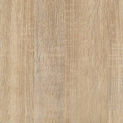 Sonoma Oak Engineered Wood Desk with Side Cabinet
