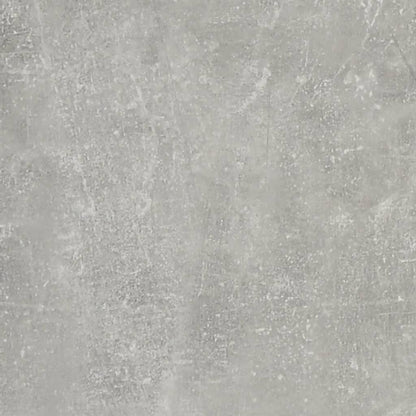 Concrete Grey Desk with Side Cabinet - Engineered Wood Elegance