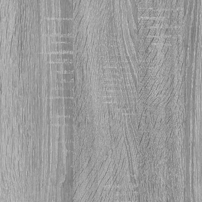 Grey Sonoma Engineered Wood Desk with Side Cabinet