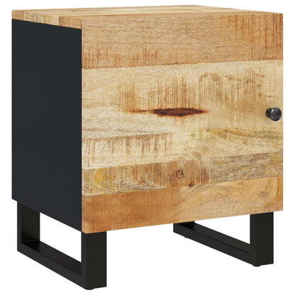 Solid Mango Wood Bedside Cabinets 2-Pack, 40x33x46 cm