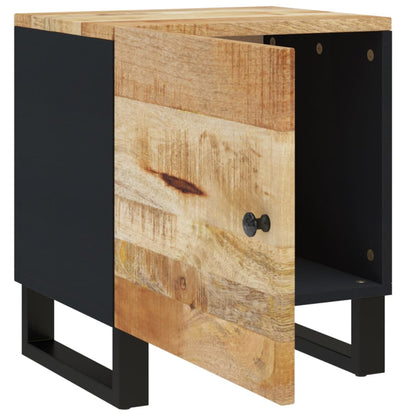 Solid Mango Wood Bedside Cabinets 2-Pack, 40x33x46 cm