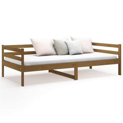 Solid Pine Honey Brown Day Bed 90x190cm - Mattress Not Included