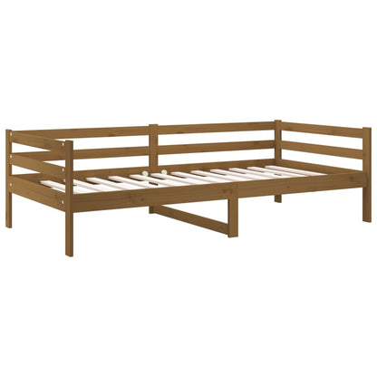 Solid Pine Honey Brown Day Bed 90x190cm - Mattress Not Included