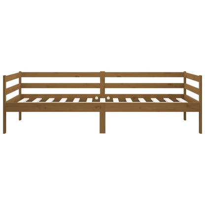 Solid Pine Honey Brown Day Bed 90x190cm - Mattress Not Included