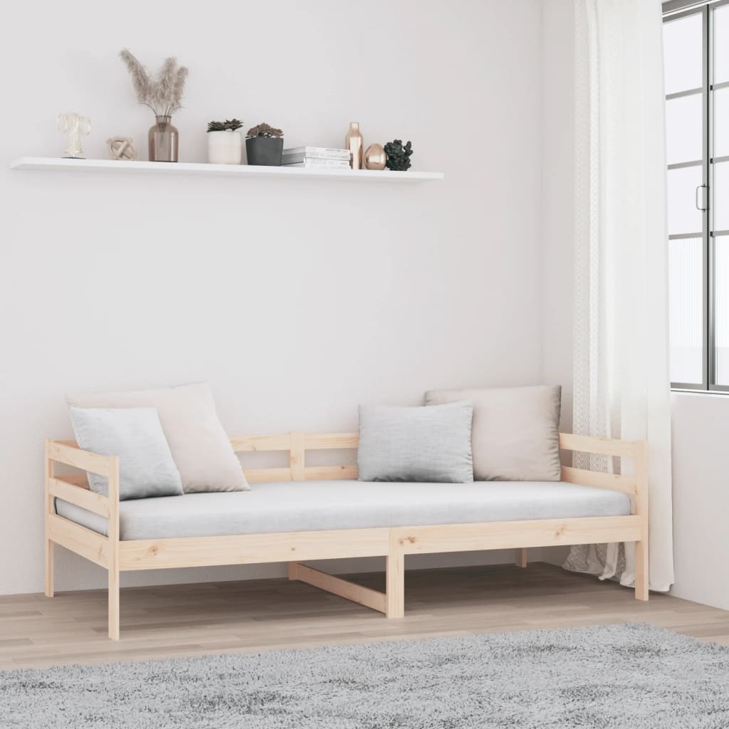 Solid Pine Day Bed Frame 80x200cm - No Mattress Included