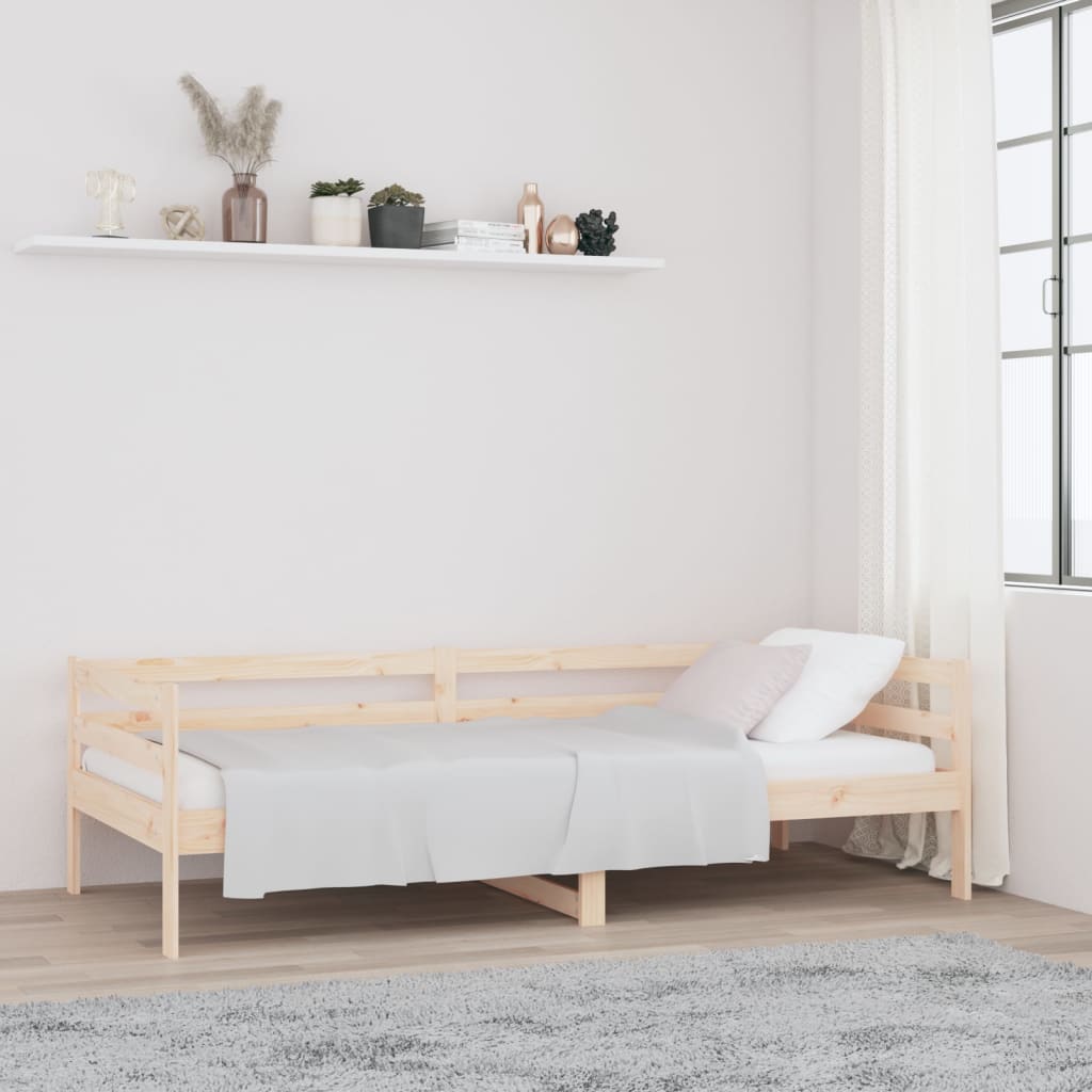 Solid Pine Day Bed Frame 80x200cm - No Mattress Included