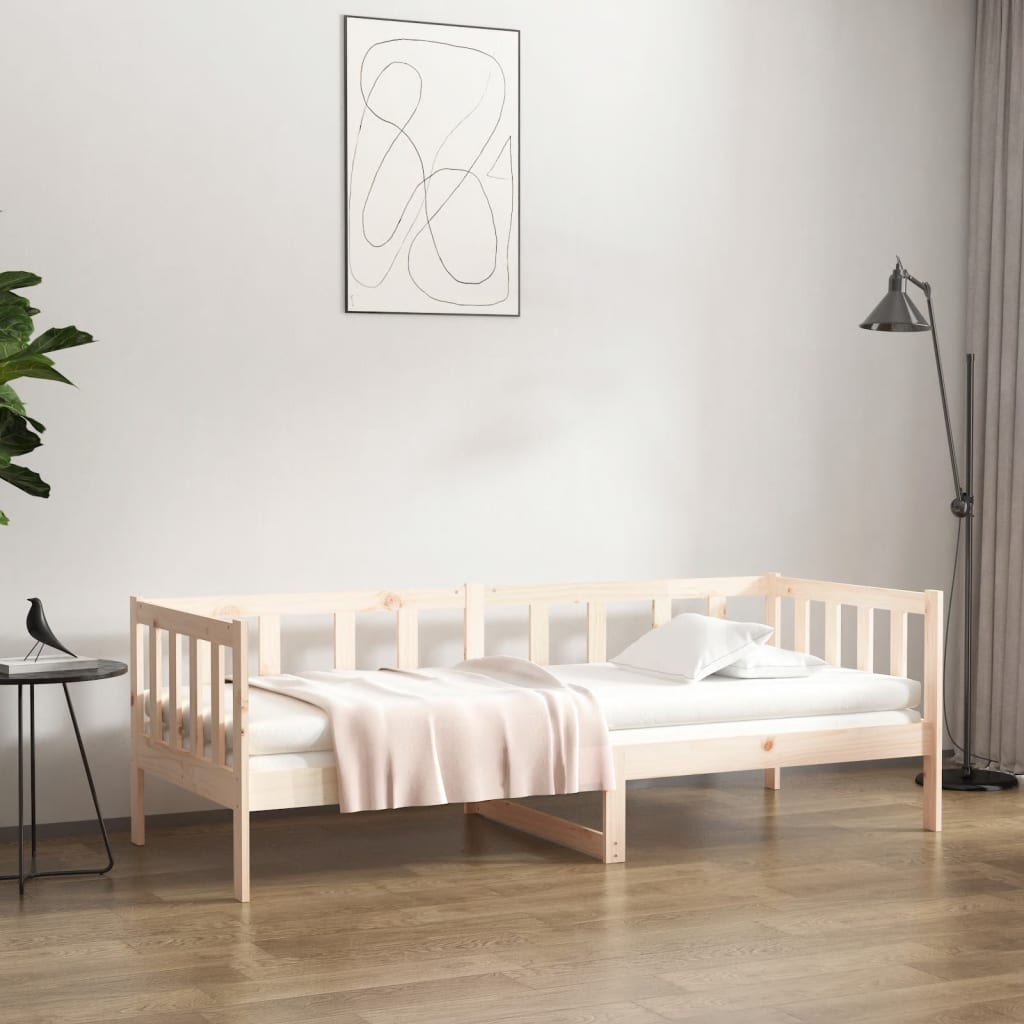 Solid Pine Day Bed Frame 80x200cm - Without Mattress