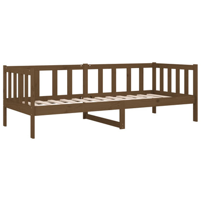 Solid Pine Day Bed 80x200cm, Honey Brown - No Mattress Included