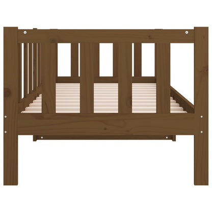 Solid Pine Day Bed 80x200cm, Honey Brown - No Mattress Included