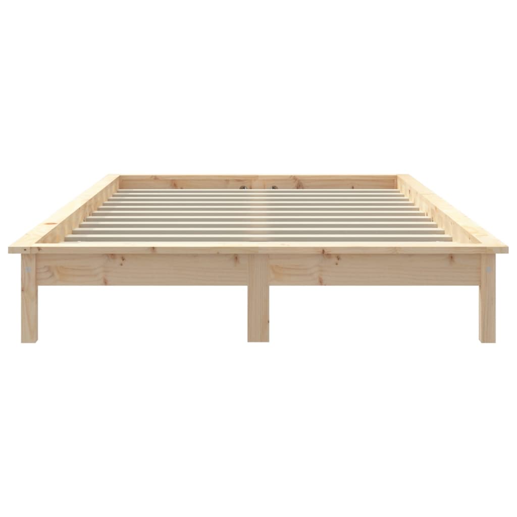 Solid Wood Bed Frame 120x200 cm - vidaXL 820536 (Mattress Not Included)