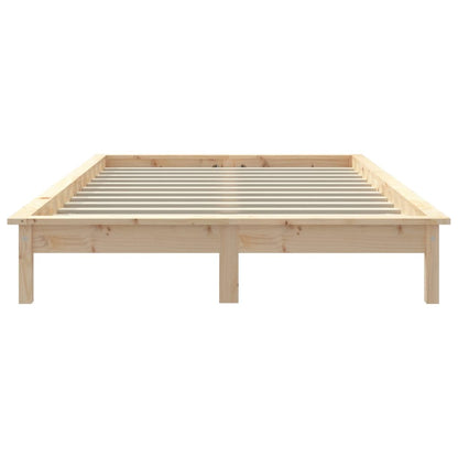 Solid Wood Bed Frame 120x200 cm - vidaXL 820536 (Mattress Not Included)