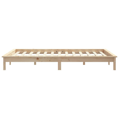 Solid Wood Bed Frame 120x200 cm - vidaXL 820536 (Mattress Not Included)