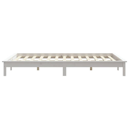 Solid Wood White Bed Frame 120x200 cm - vidaXL 820537