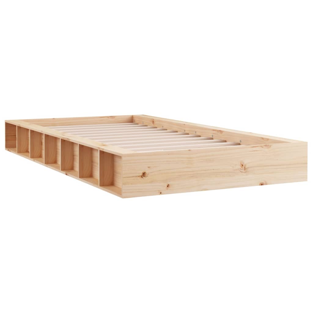 Solid Wood Bed Frame 90x200 cm - No Mattress Included