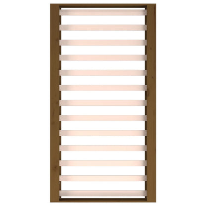 Solid Wood Bed Frame, Honey Brown, Small Single 75x190 cm