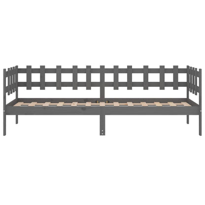 Solid Pine Grey Day Bed 90x200 cm - No Mattress Included