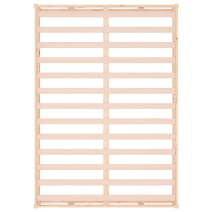Solid Wood Bed Frame - Natural Finish (120x200 cm) - No Mattress