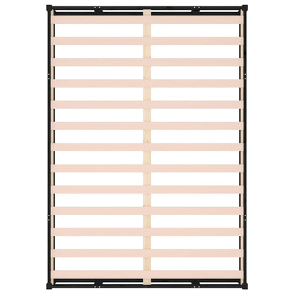 Solid Wood Black Bed Frame 120x200 cm - Without Mattress