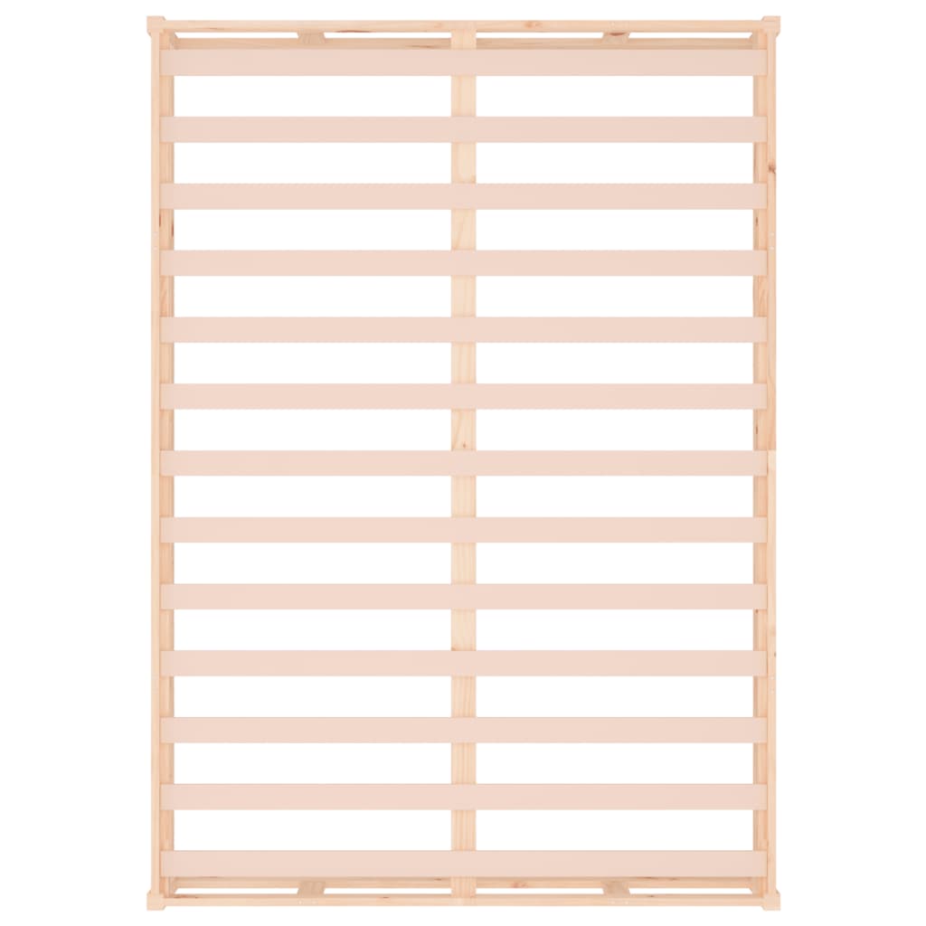 Solid Wood Bed Frame 140x200 cm - No Mattress Included