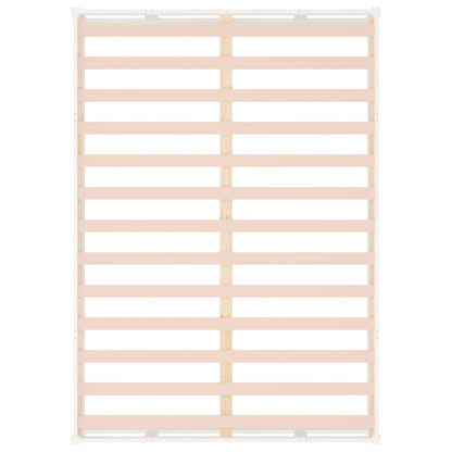 Solid Wood White Bed Frame 140x200 cm - Mattress Not Included