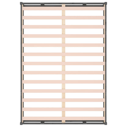 Solid Wood Grey King Size Bed Frame 150x200 cm - No Mattress Included